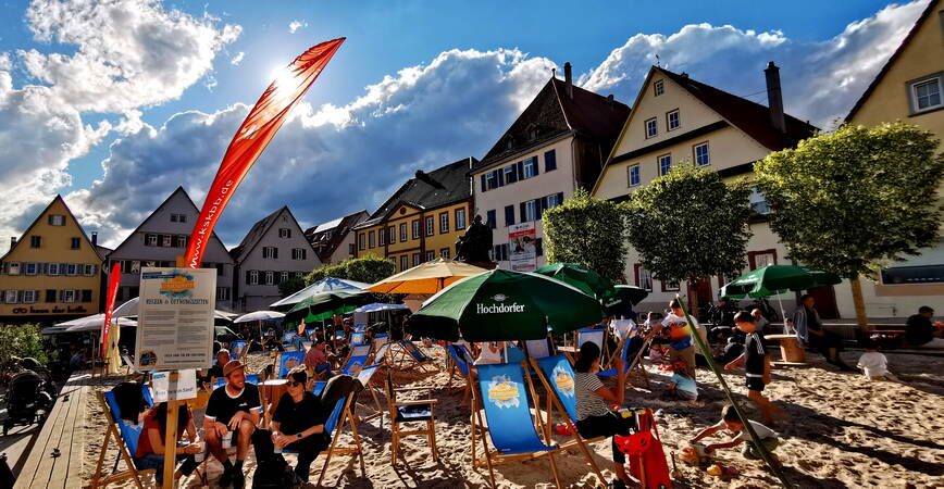 Der Weiler Strandsommer am Abend