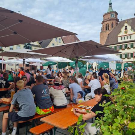 Der Biergarten am Weiler Strandsommer