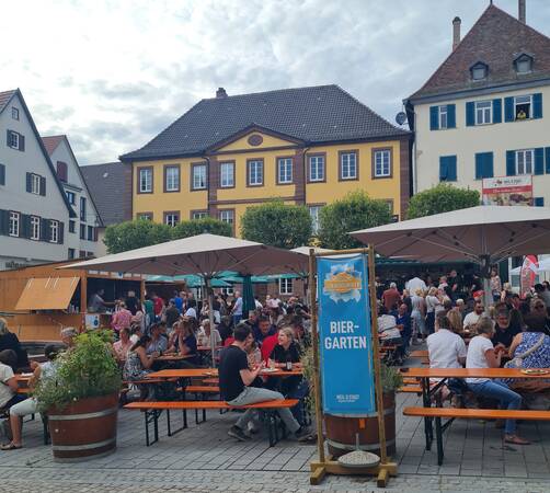 Der Biergarten am Weiler Strandsommer