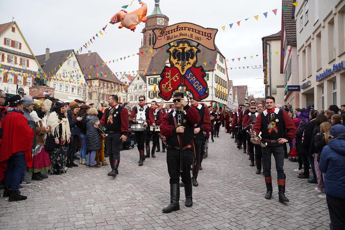 Fanfarenzug am Narrensprung