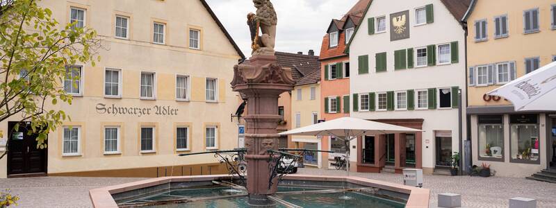 Ein Brunnen.