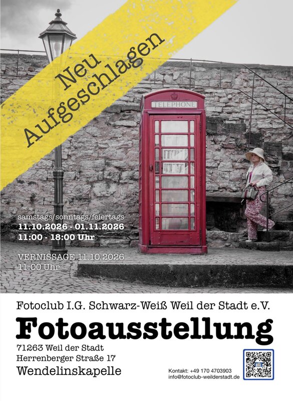 Plakat der Fotoausstellung "Neu Aufgeschlagen"