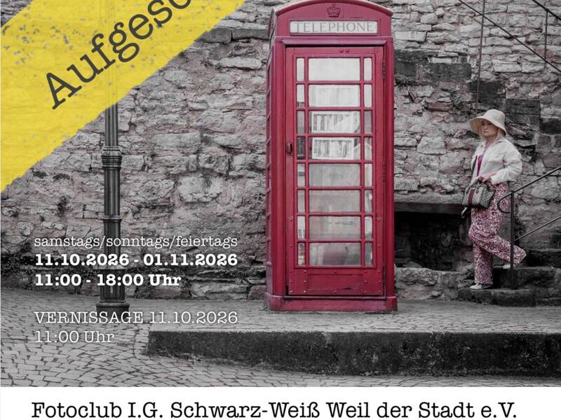 Plakat der Fotoausstellung "Neu Aufgeschlagen"