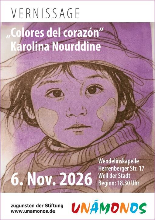 Das Plakat beinhaltet die Informationen zur Vernissage am 06.11.2026