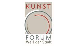 Auf dem Bild sieht man das Logo vom Kunst Forum aus Weil der Stadt.